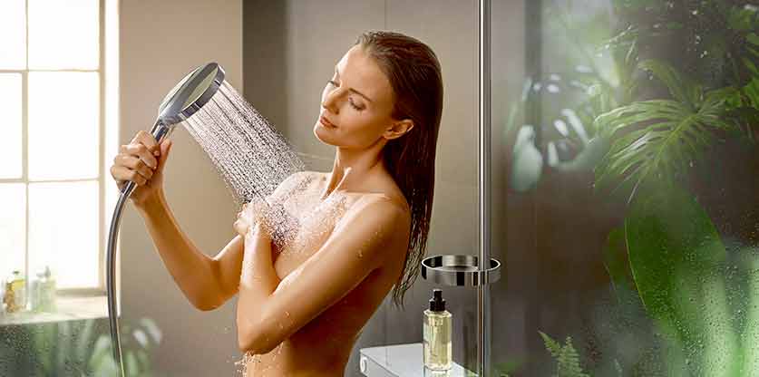 Foto: © Hansgrohe Deutschland Vertriebs GmbH - Raindance Select S mit PowderRain - entspannt duschen